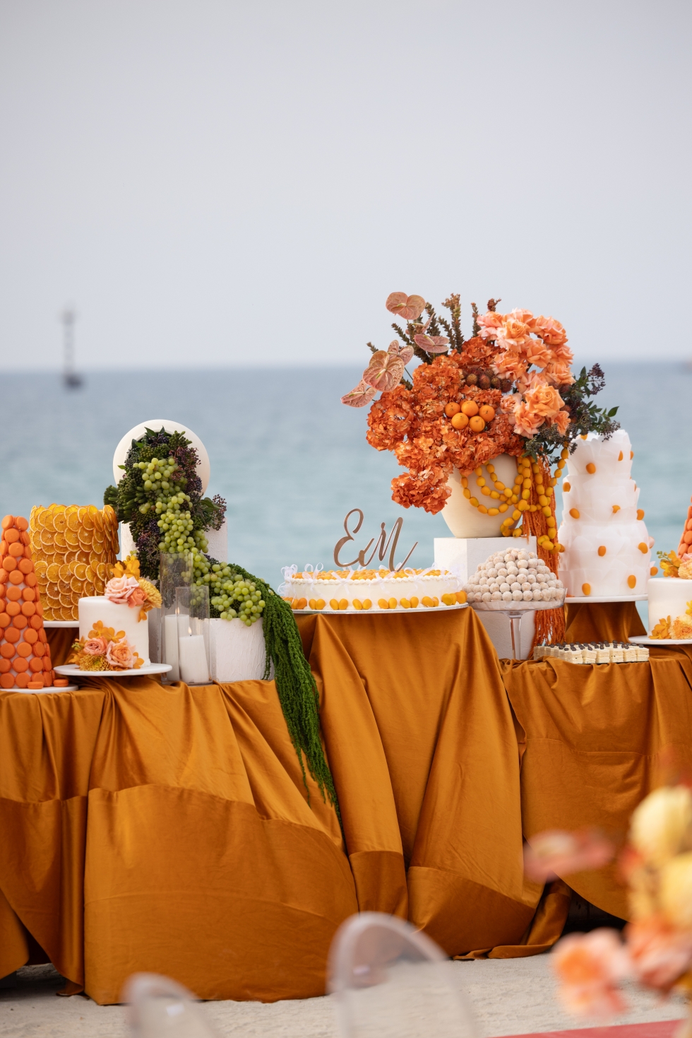 An Orange Engagement Party with Orange Hues