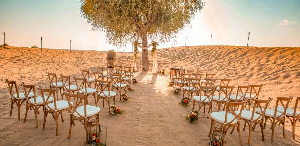 أفكار فريدة وغير تقليدية لأماكن إقامة حفلات الزفاف في الشرق الأوسط