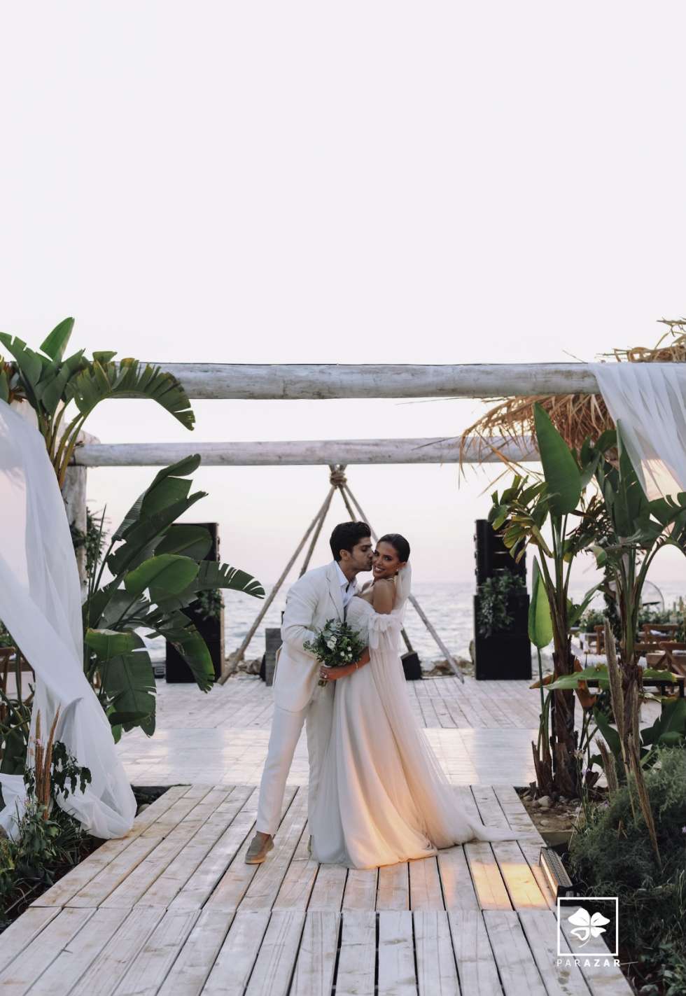 Nadia and Ibrahim's Beach Wedding in Lebanon