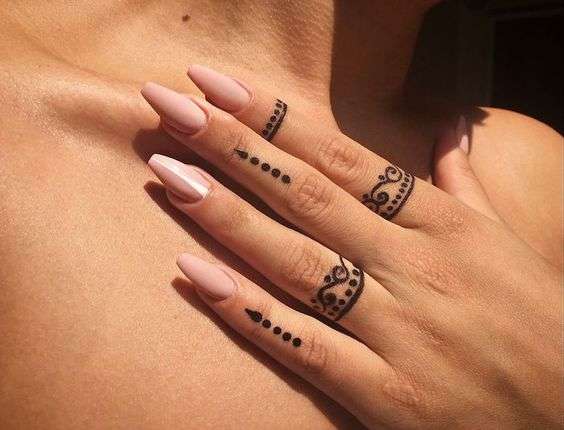 Share 80+ finger mehndi design tattoo latest - in.eteachers