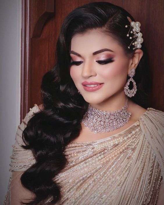 indian wedding side hairstyles
