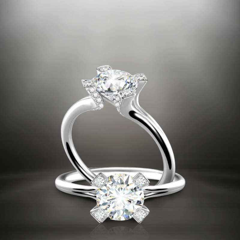 Stunning Sleek Gold and Diamond Finger Ring for men