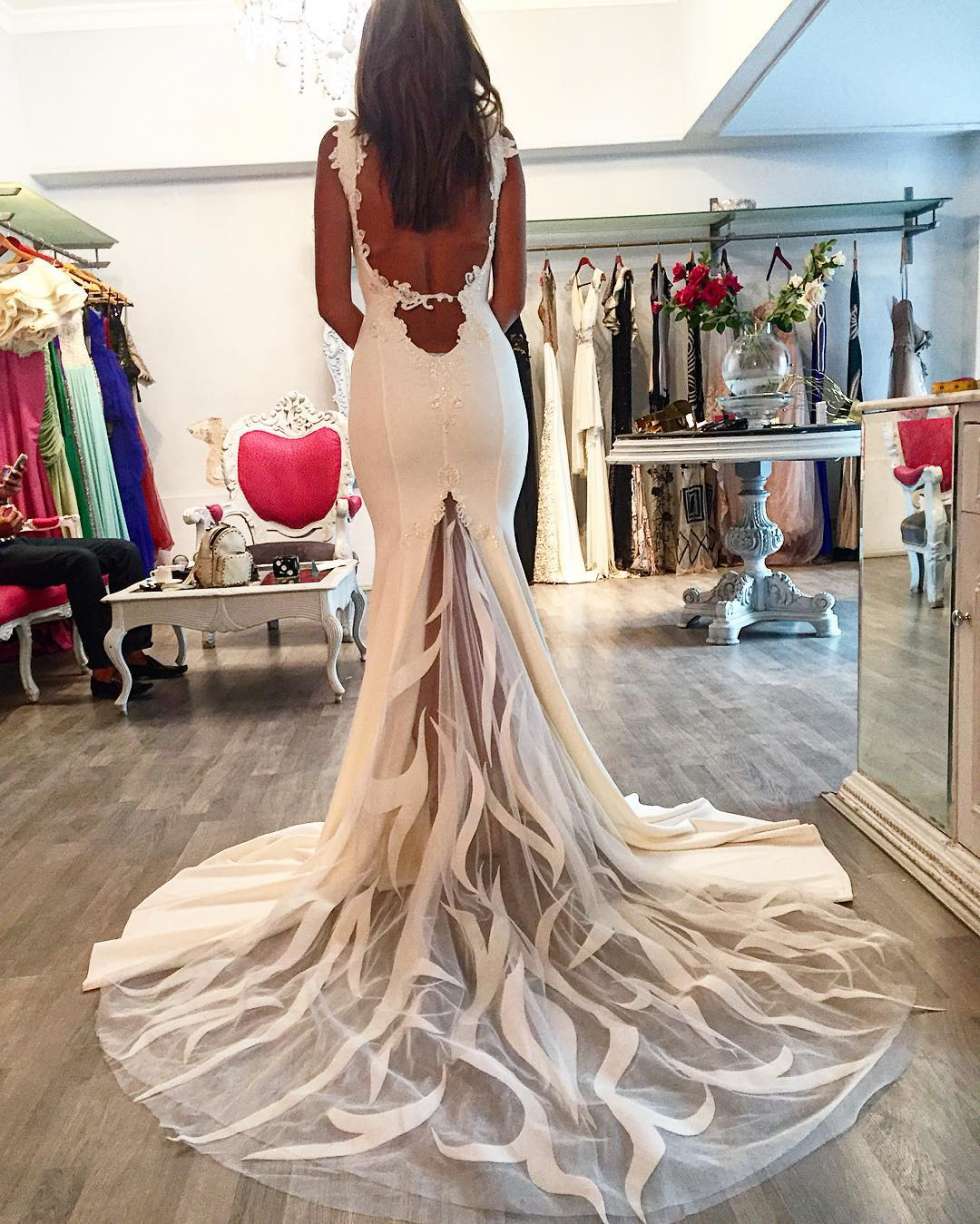 Egyptian themed shop wedding dress